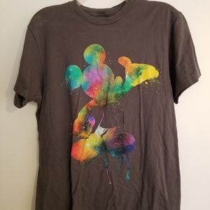 Disney Parks Mickey Mouse rainbow shirt Medium